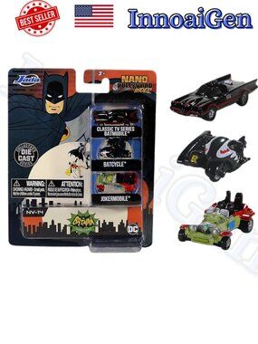 Jada Nano Hollywood Rides Batman Classic TV Series Die-Cast 3-Pack NV-14 New NIB